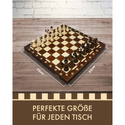 32x Schach Stück Set Tragbare Bord Spiel 75mm König Sammlung Keine